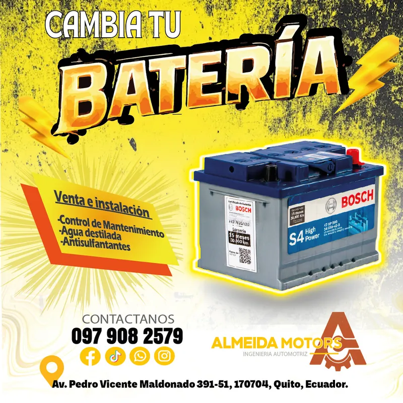 Cambia tu batería: venta e instalación de baterías Bosch